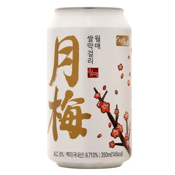 ソウル長寿 ソウル月梅マッコリ缶