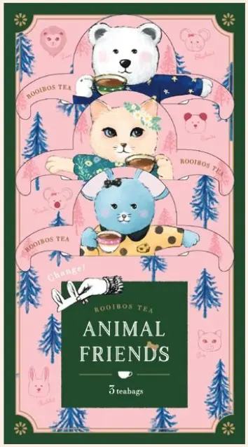 フックティー 【着せ替えシリーズ】アニマルフレンズ（ルイボスティ）