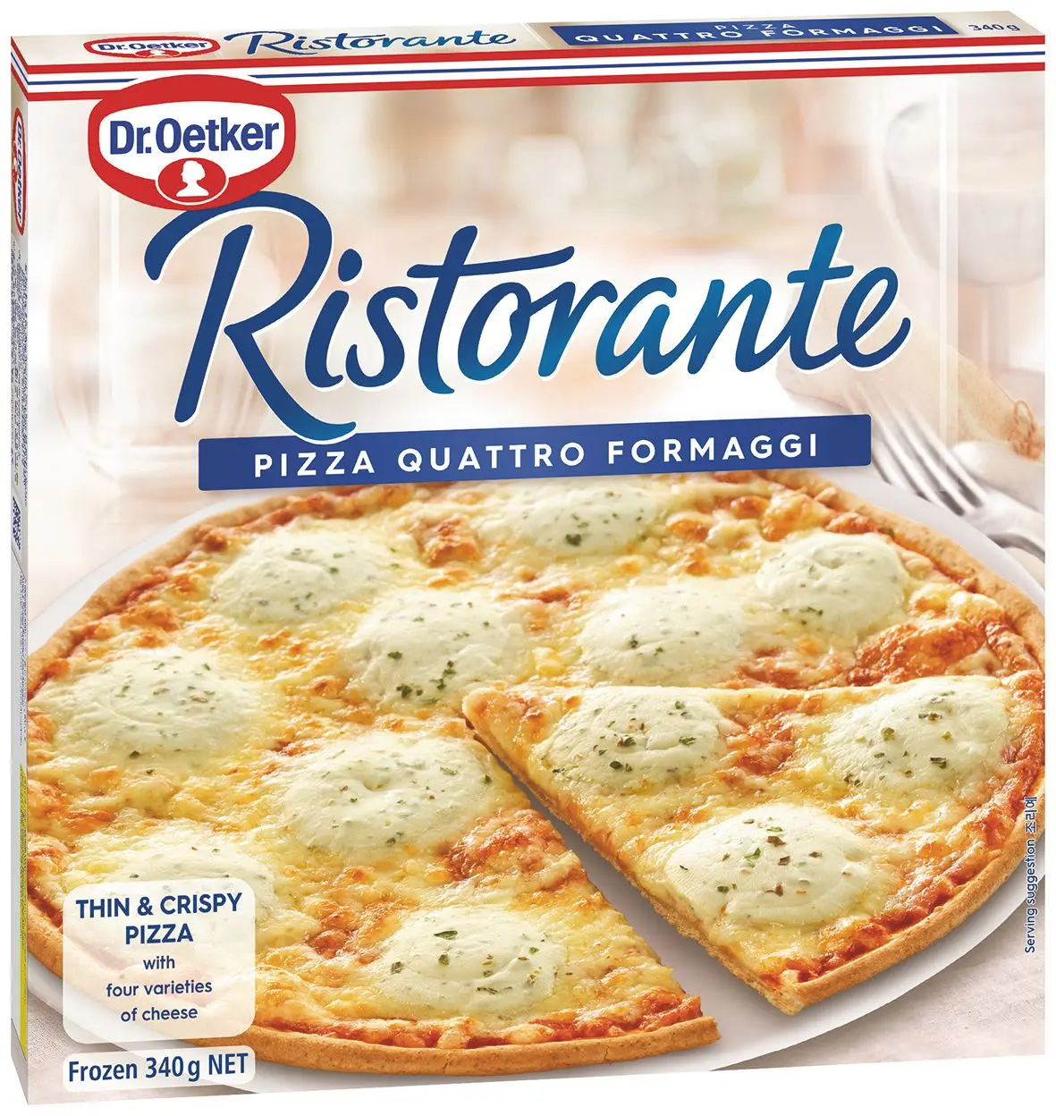 ドクターオツカー リストランテ・冷凍ピザクアトロ・フォルマッジ（ベジタリアン・ハラル）