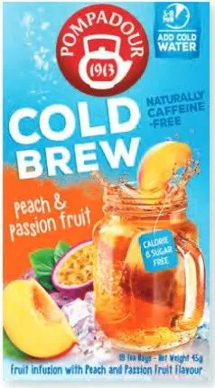 ポンパドール 【季節限定】コールドブリュー　ピーチ＆パッションフルーツ　18ティーバッグ