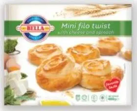 BELLA ミニツイストチーズ&ほうれん草パイ