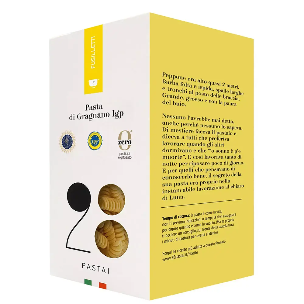 28PASTAI　28パスタイ フッジレッティ FUSILETTI（ショートパスタ）