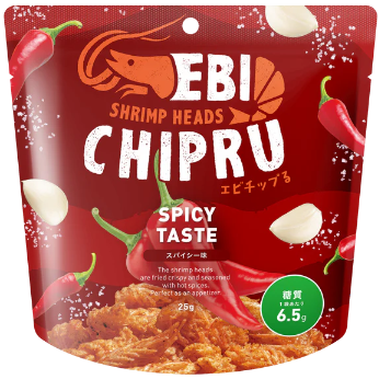 エビチップる (totochipru) エビの頭を使用した健康チップス　スパイシー味（食べきりサイズ）