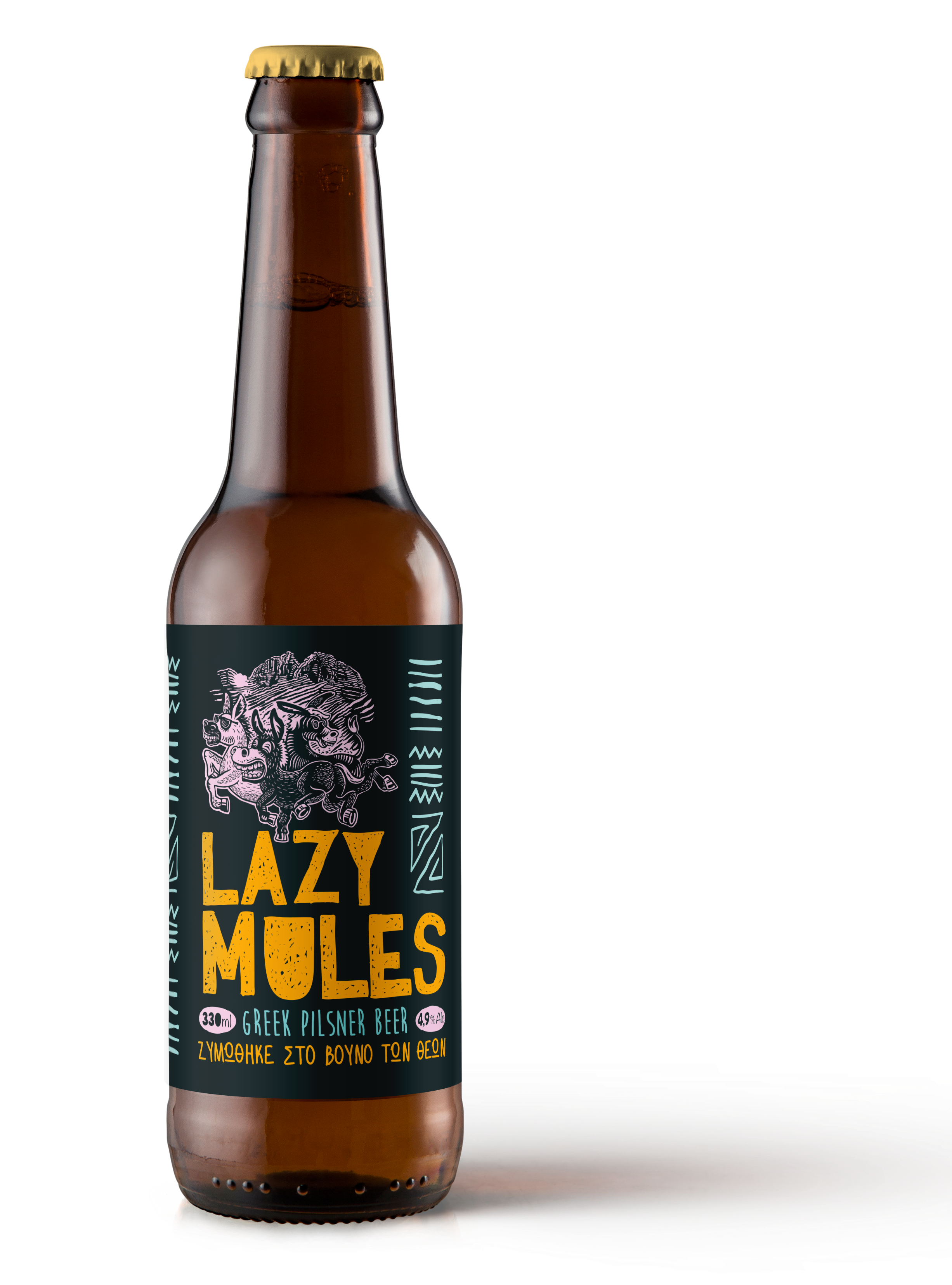 Lazy Mules Greek Craft Pilsner Beer