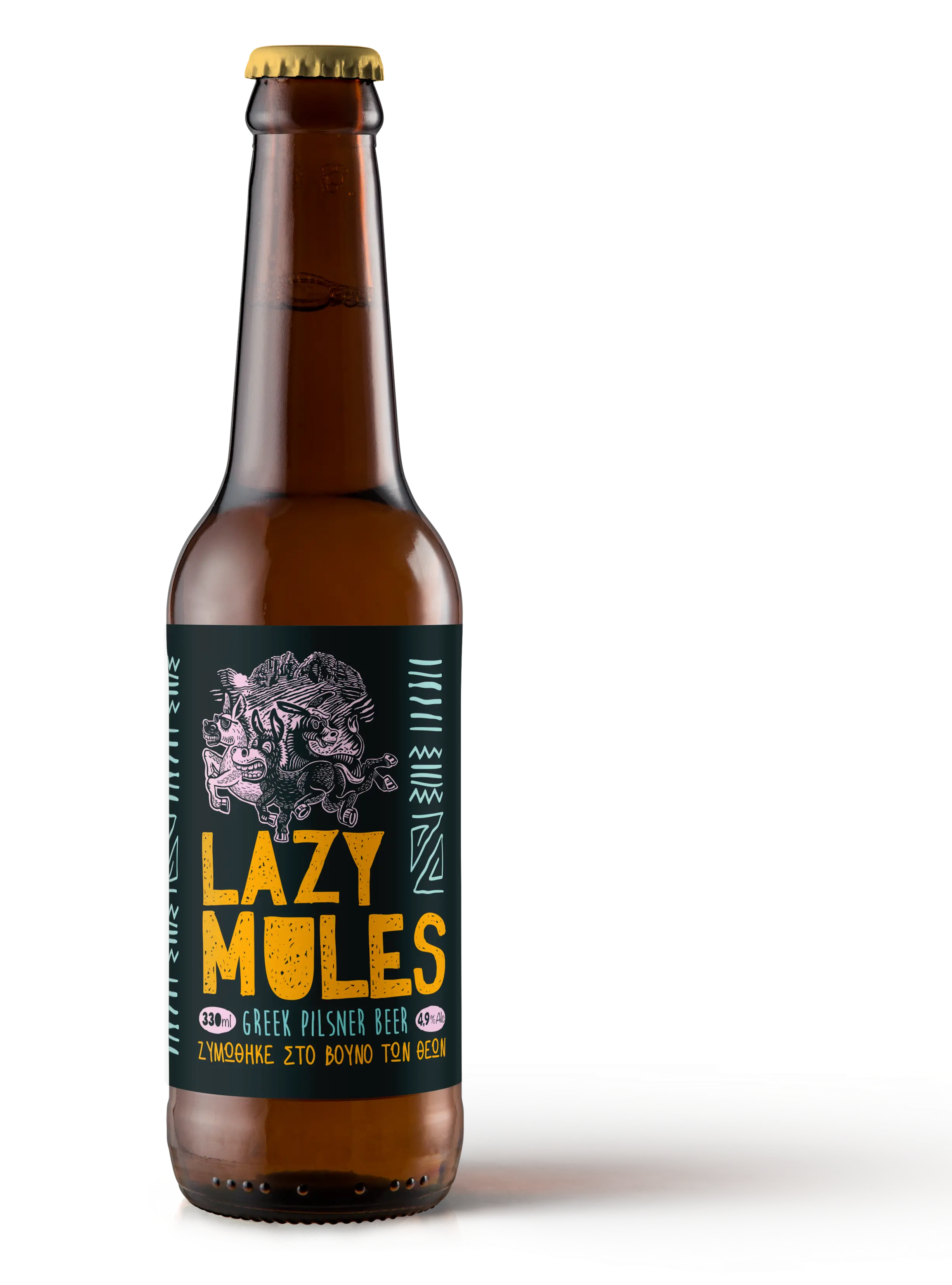 Lazy Mules Greek Craft Pilsner Beer
