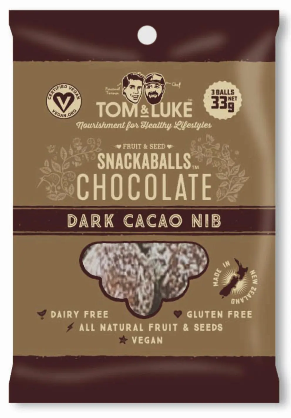 トム＆ルーク フルーツ＆シードボール　カカオニブ３３ｇ