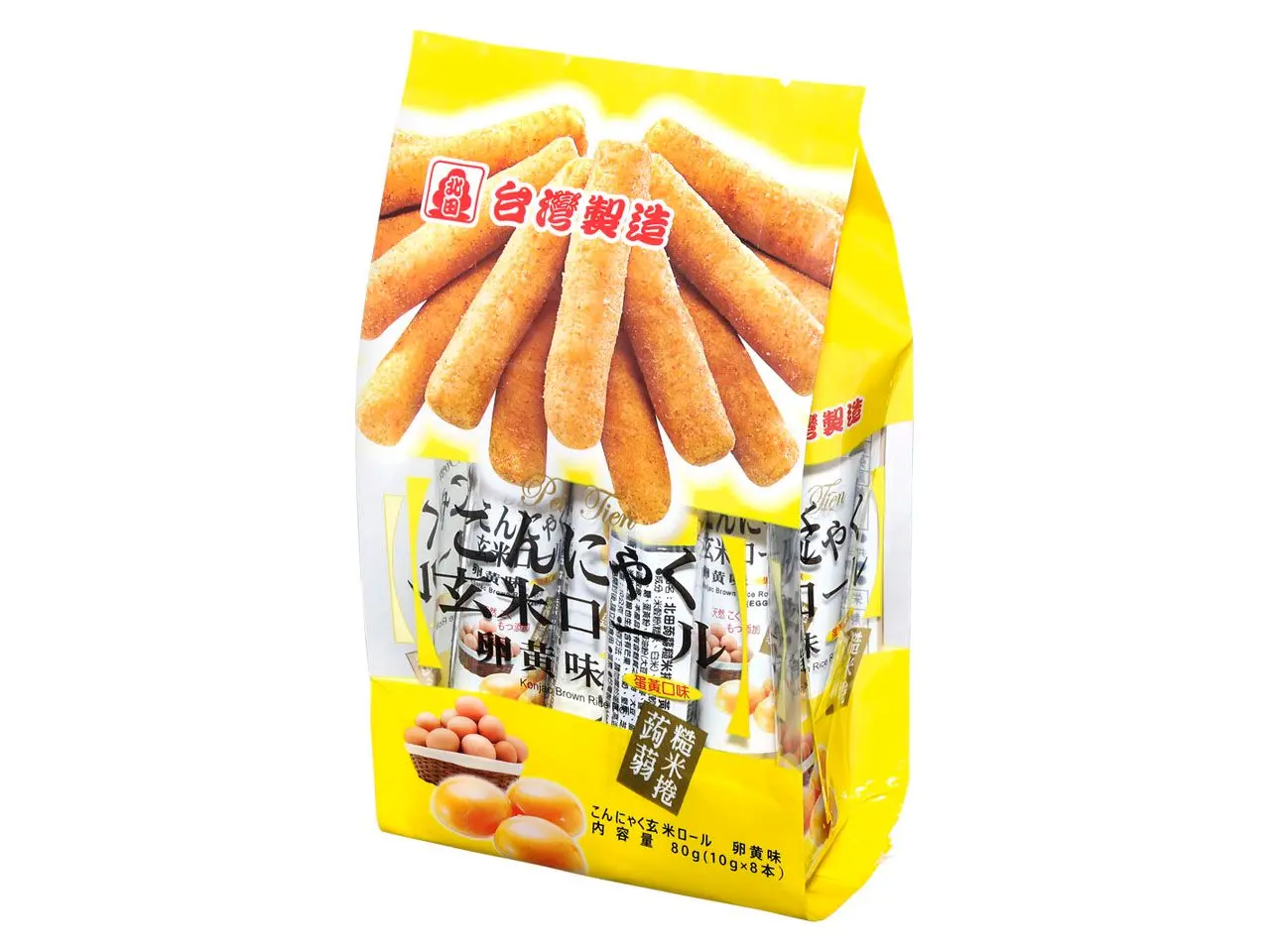 株式会社SUNNEY PRESENCE こんにゃく玄米ロール 卵黄味(8本入り)