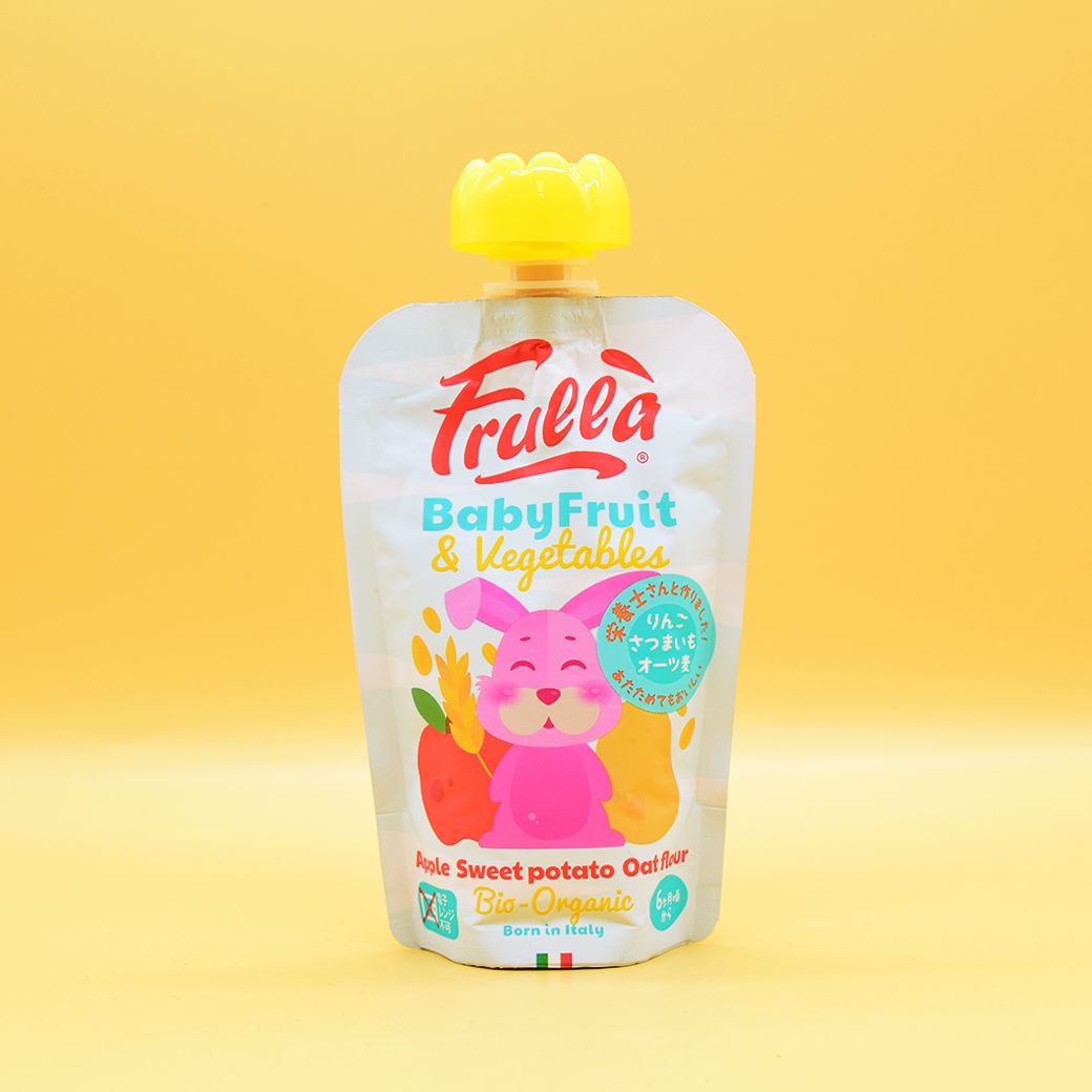 Frulla 【ベビーフルーツ&ベジタブル】りんご・さつまいも・ オーツ麦