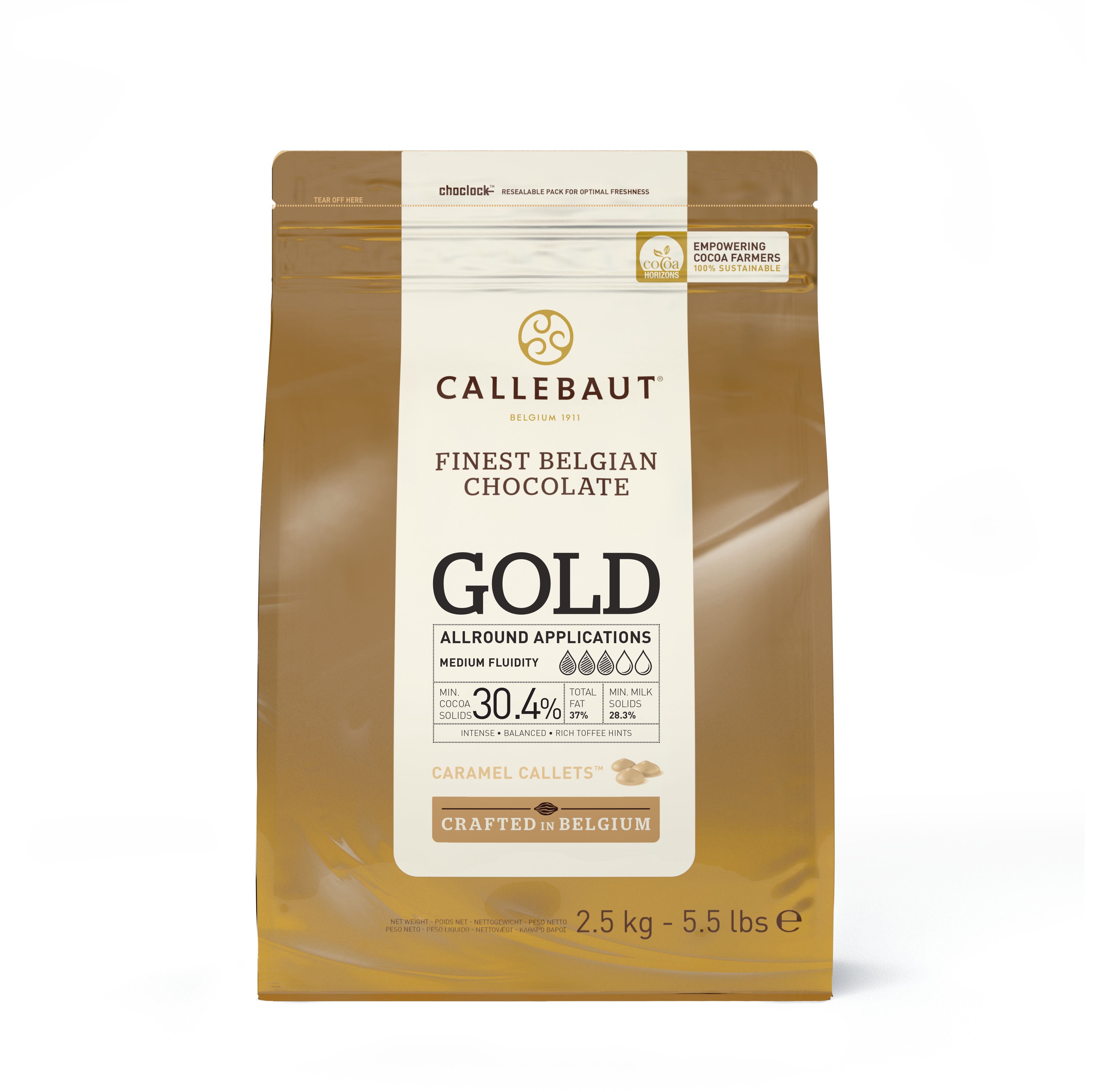 CALLEBAUT GOLD キャラメルチョコレート(カカオ分30.1%)