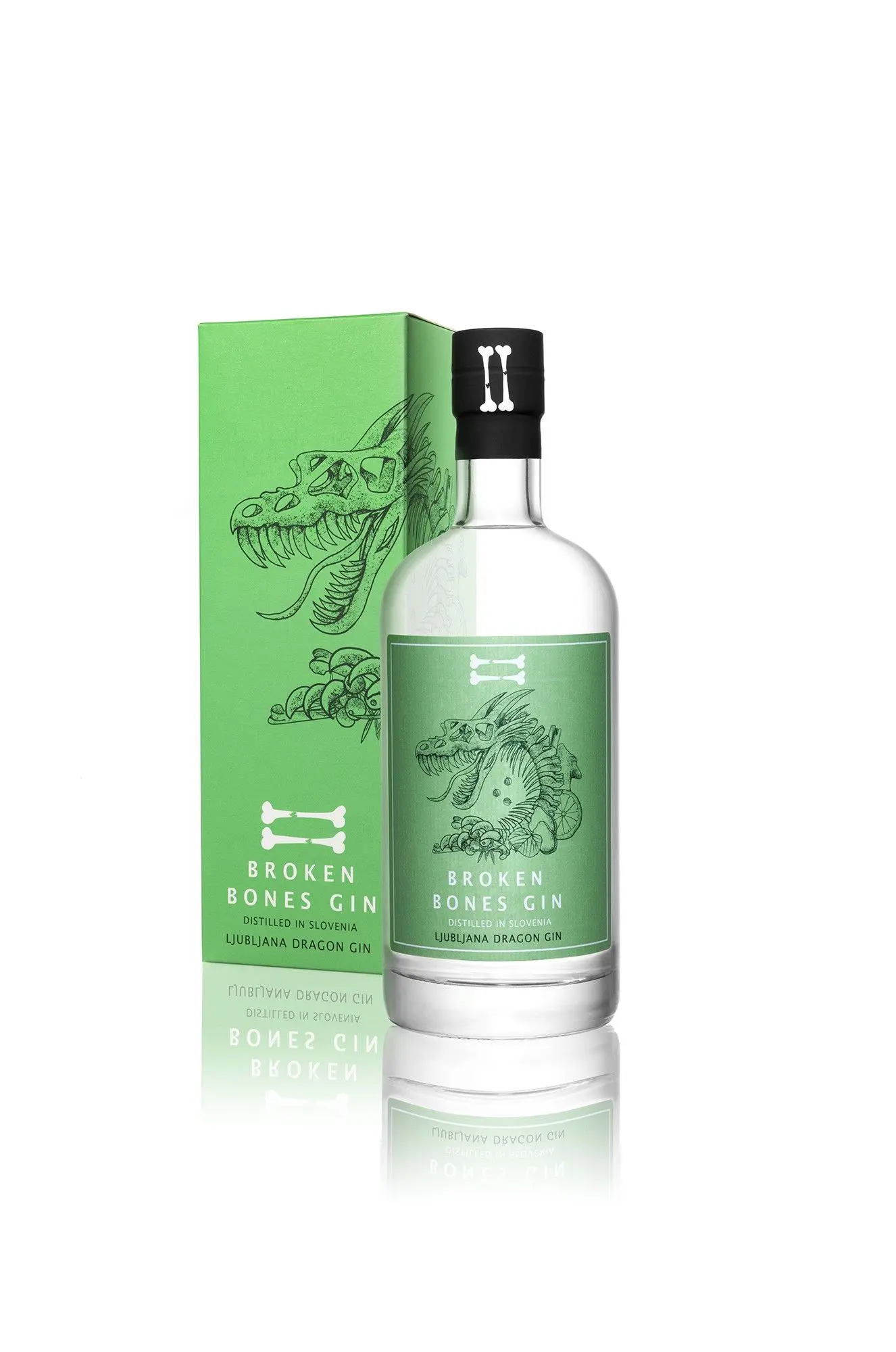 Broken Bones Ljubljana Dragon Gin 45% gin with distilled ginger