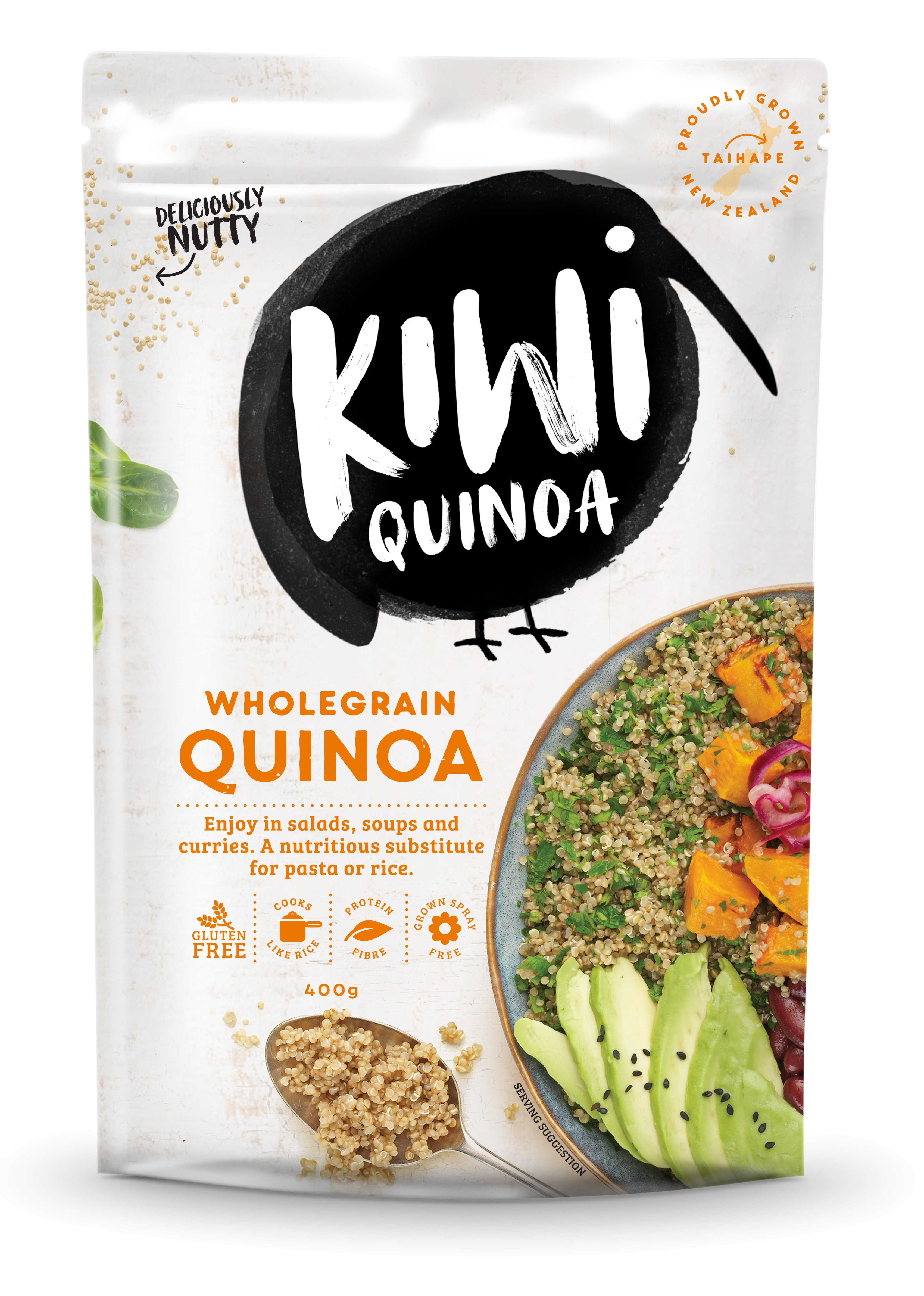 KIWI QUINOA NZ産 全粒ホワイトキヌア 400g