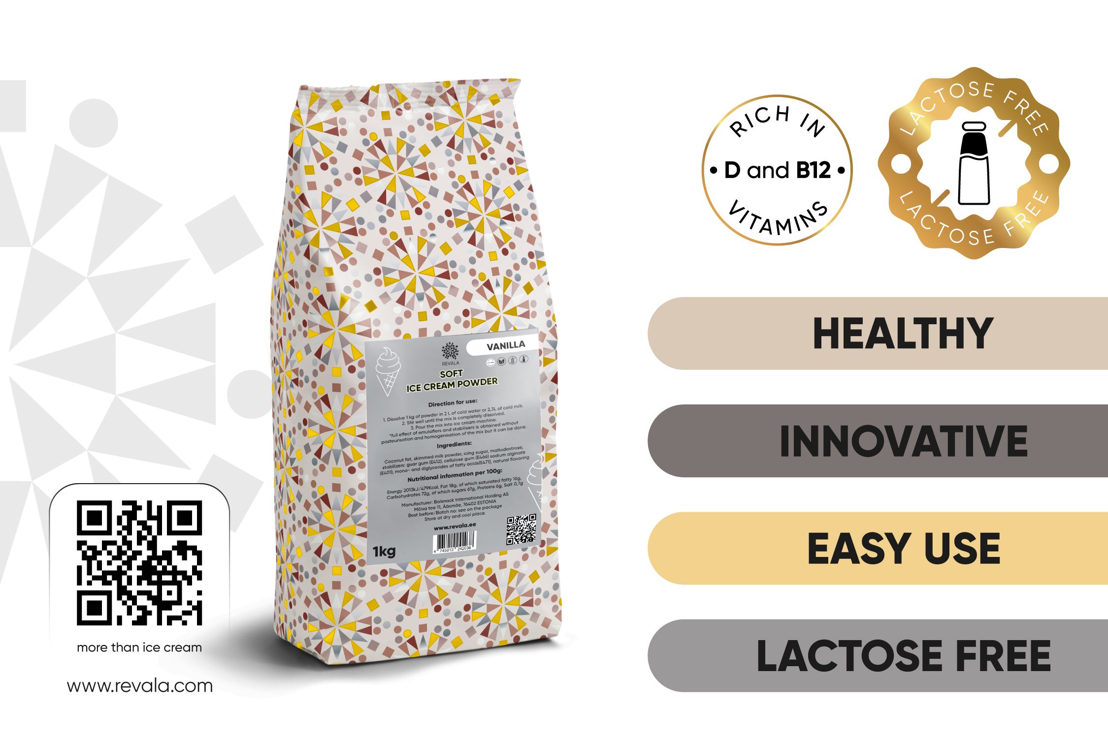 Revala 乳糖不使用ソフトクリームパウダー