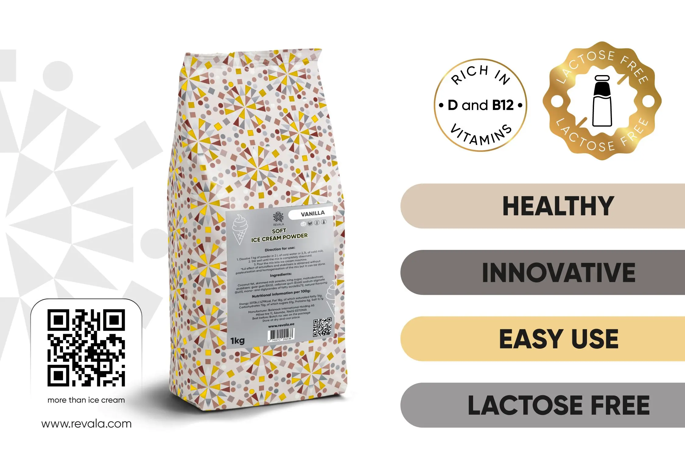 Revala 乳糖不使用ソフトクリームパウダー