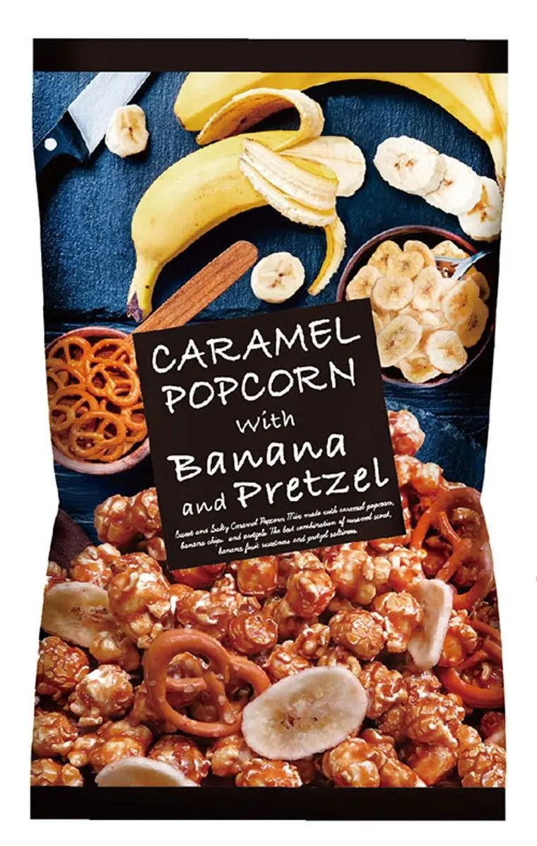 エイム キャラメルポップコーンバナナチップス&プレッツェル