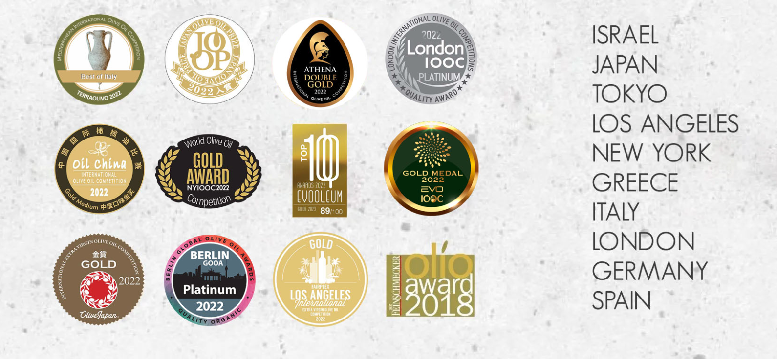 数々のコンテストで最優秀賞を受賞