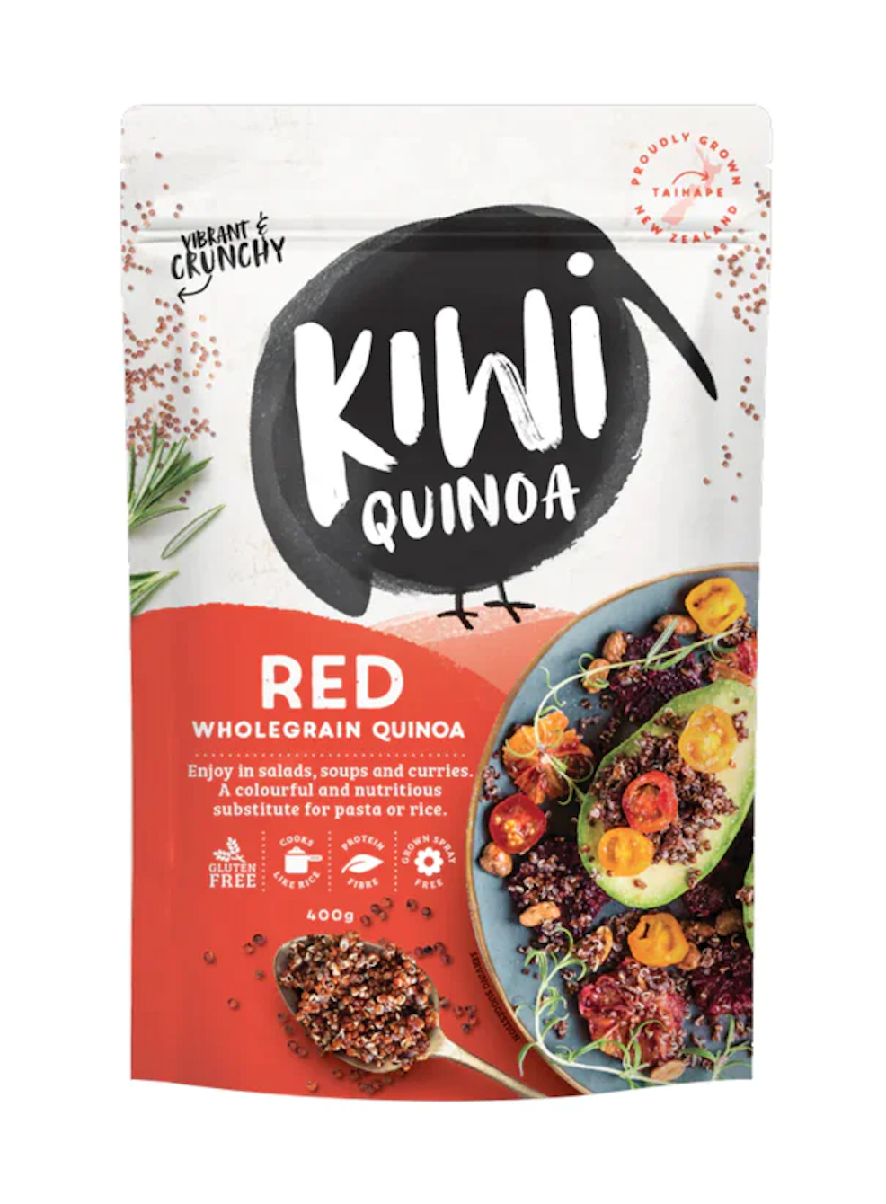 KIWI QUINOA NZ産 全粒レッドキヌア 400g