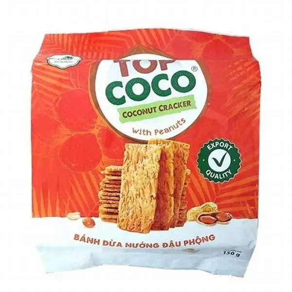 TOP COCO COCONUT CRACKER with PEANUT ココナッツクラッカー ピーナッツ入り