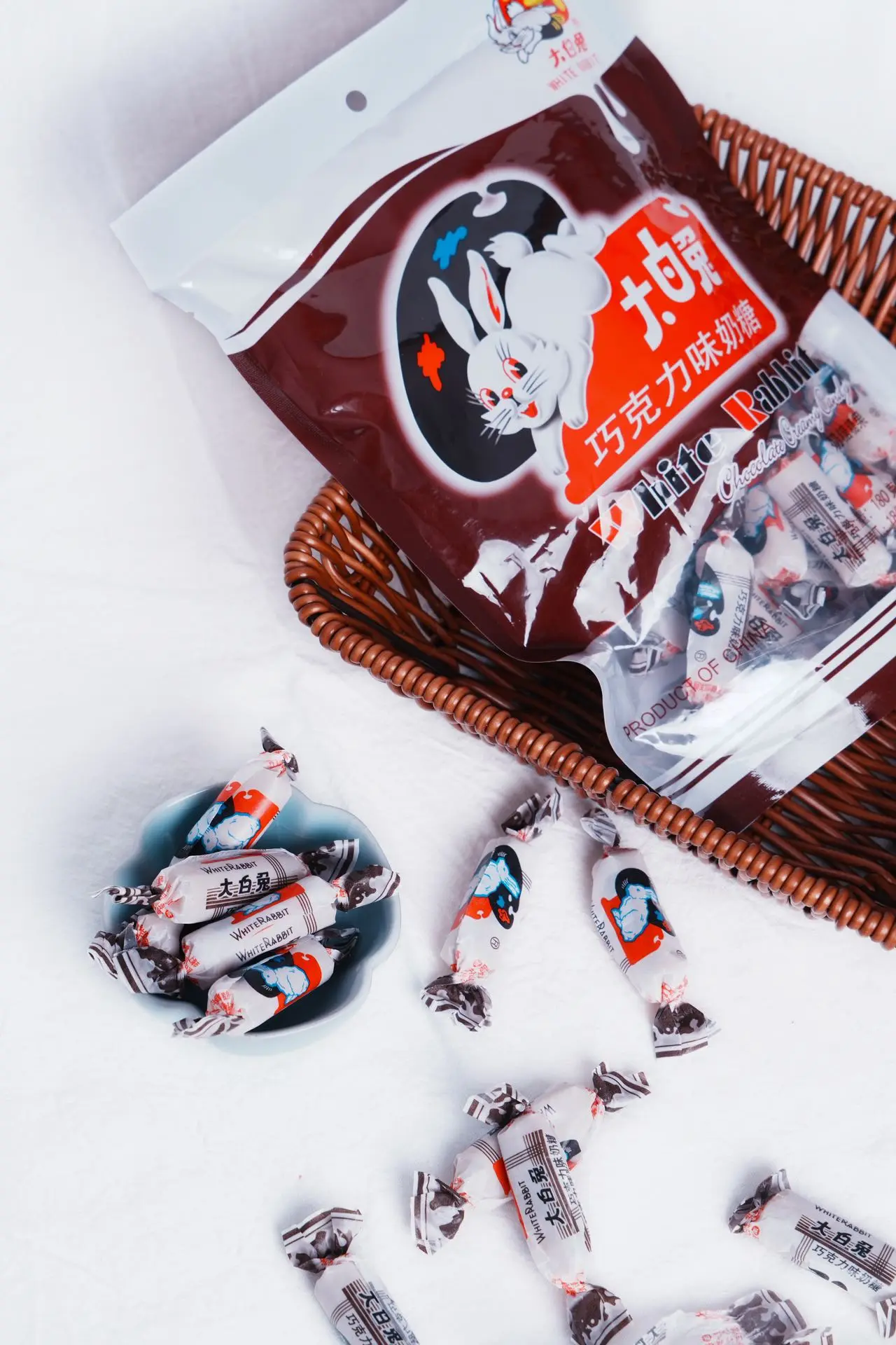 大白兎ミルクキャンディー チョコレート味　180g