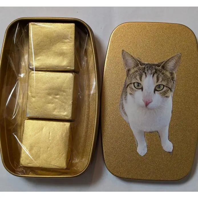 ドバイリッチチョコレート ドバイ発  ピスタチオ クナファー【S】ピルケース缶 72×114×24mmドバイチョコ20gが3個詰め合わせ)