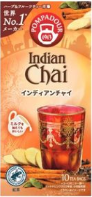 ポンパドール インディアンチャイ 10ティーバッグ