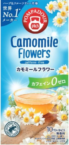 ポンパドール カモミールフラワー 10ティーバッグ