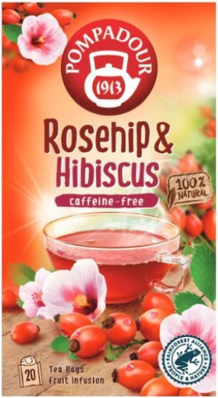 ポンパドール ローズヒップ&ハイビスカス 20ティーバッグ