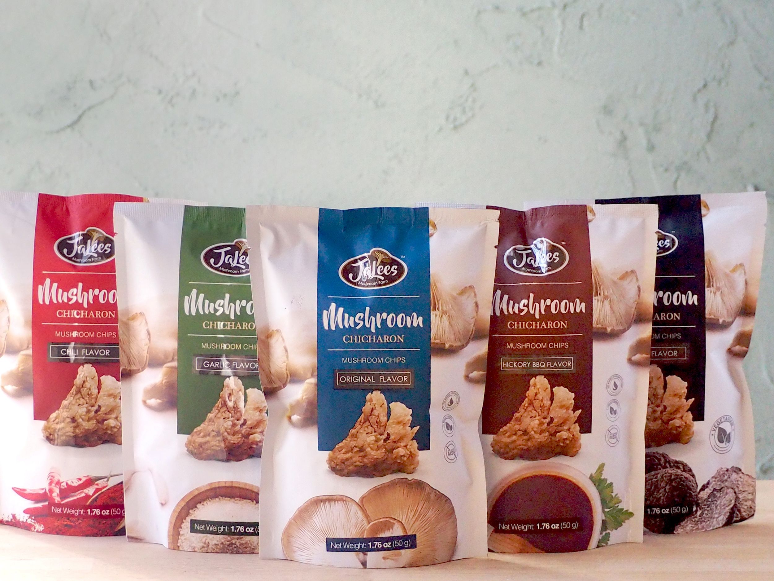 きのこスナック JaLees MushroomChicharon 50g 6フレーバー