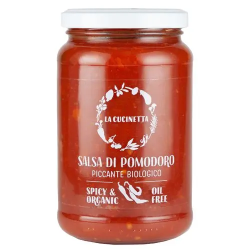 ラ・クチネッタ　 有機トマトたっぷりソース  スパイシー  350g